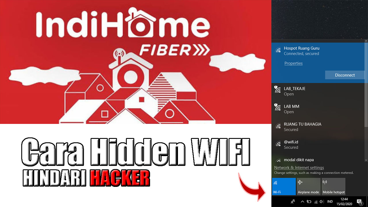 cover cara menyembunyikan wifi atau hidden