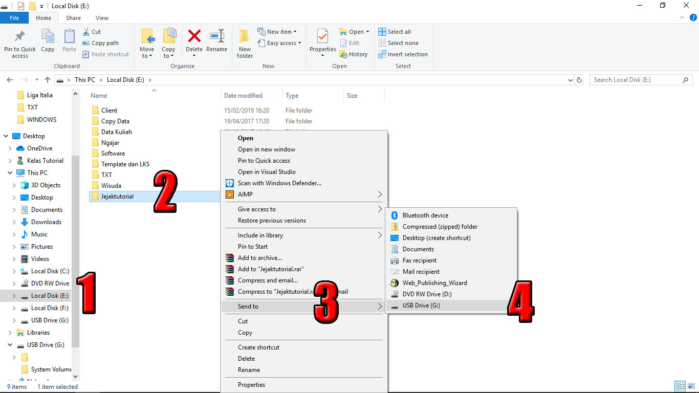 Ilustrasi Cara Memindahkan File Dari Hp Ke Flashdisk Menggunakan Laptop