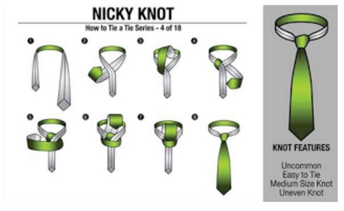 Tutorial dasi menggunakan Nicky Knot